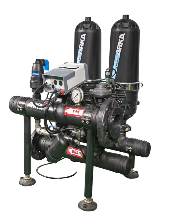 2 2 Unit T Type Auto Backflushing Disc Filter System Drip Filter for Irrigation