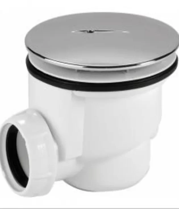 Bonde avec capot pour receveur ø 90 mm sortie horizontale