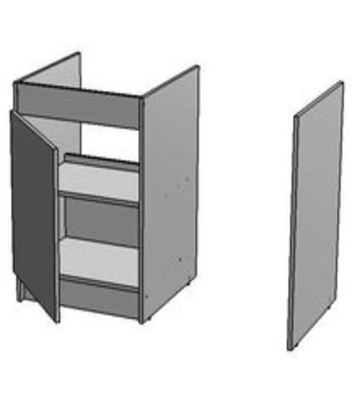 Meuble LA VAISSELLE sous-évier L37cm 1 porte + joue