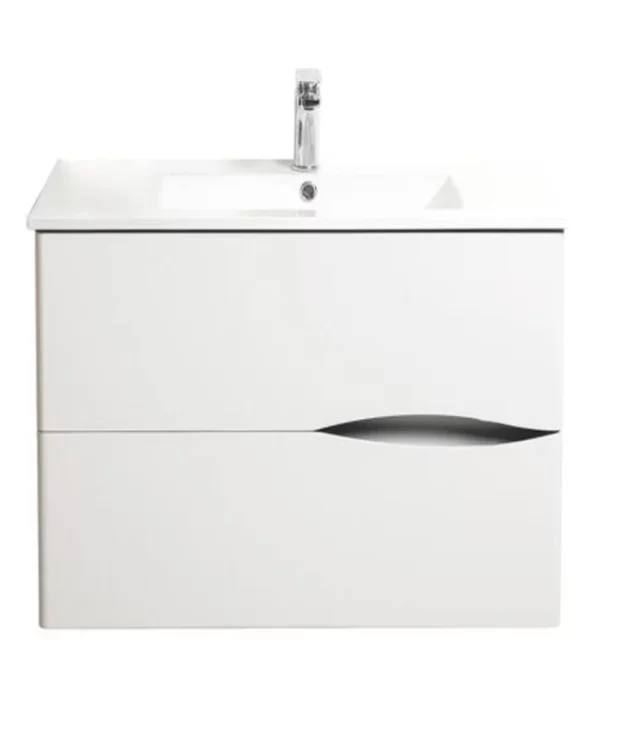 Meuble lavabo 2DOO blanc largeur 70cm à suspendre - Prix net livré chez vous