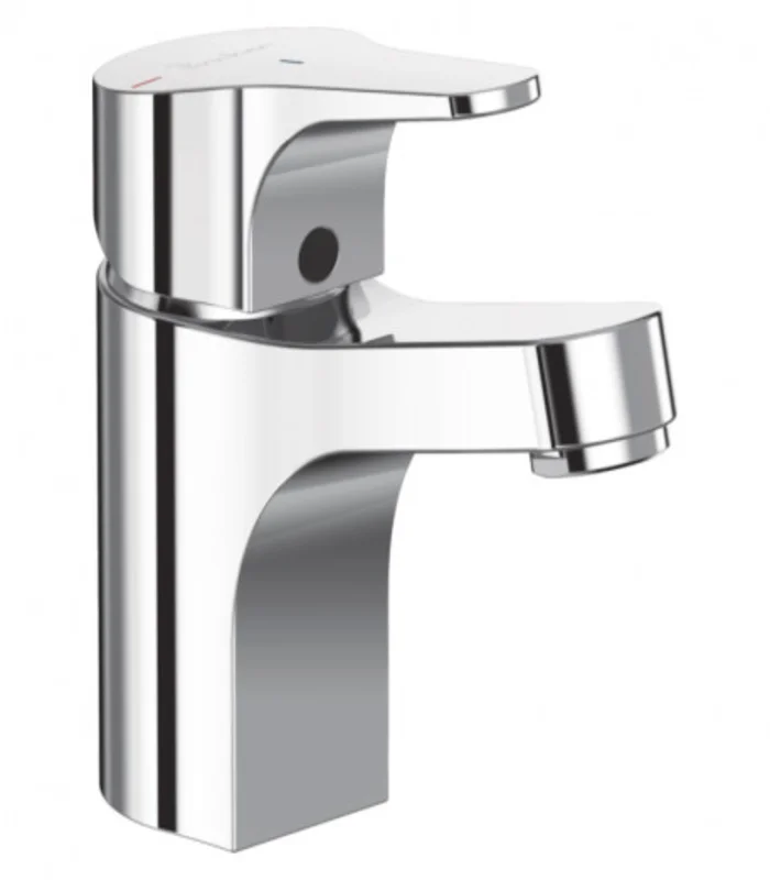 Mitigeur lavabo Ulysse Ch3 Porcher - Tirette et vidage polypropylène - Chrome