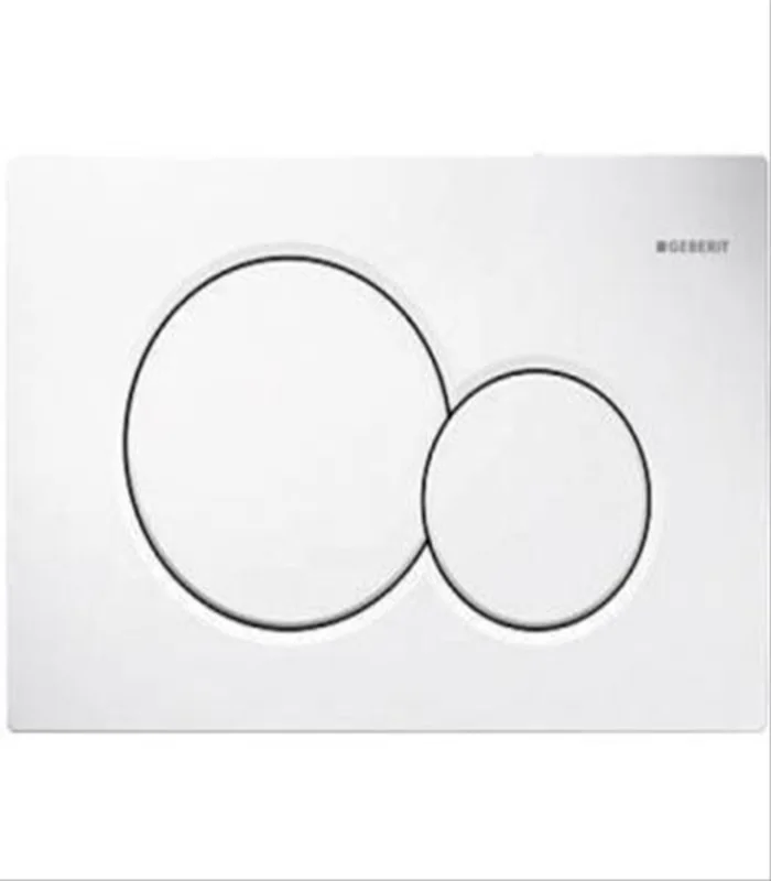 Plaque de commande double touche Sigma 01 Geberit blanche