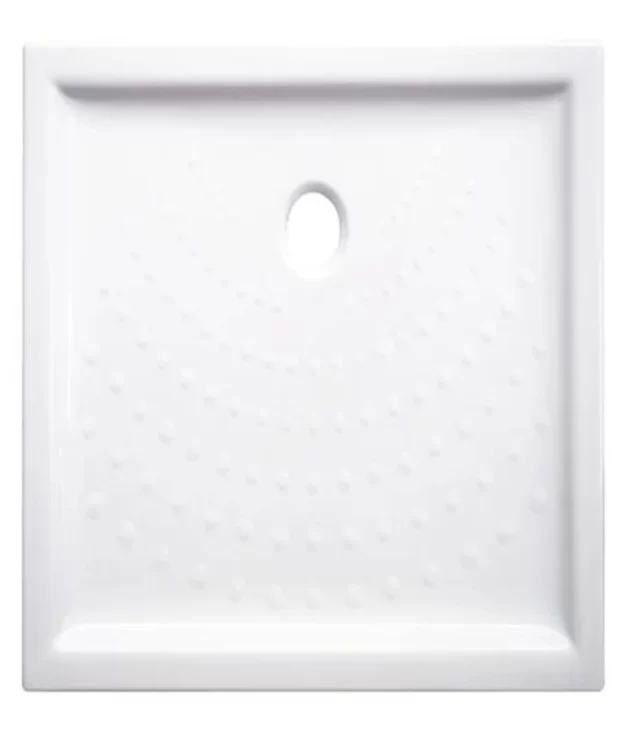 Receveur de douche céramique extra-plat 6 cm blanc 80x100cm