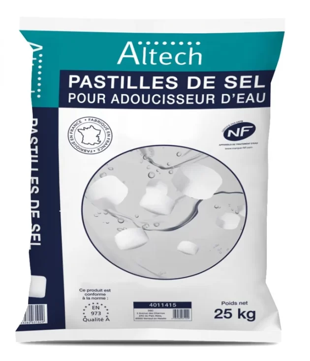 Sel pour adoucisseur ALTECH pastilles sac 25 kg