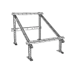 Support montage facile Audace Solaire Galvanisé Extensible Sol et Toit 1 Panneau
