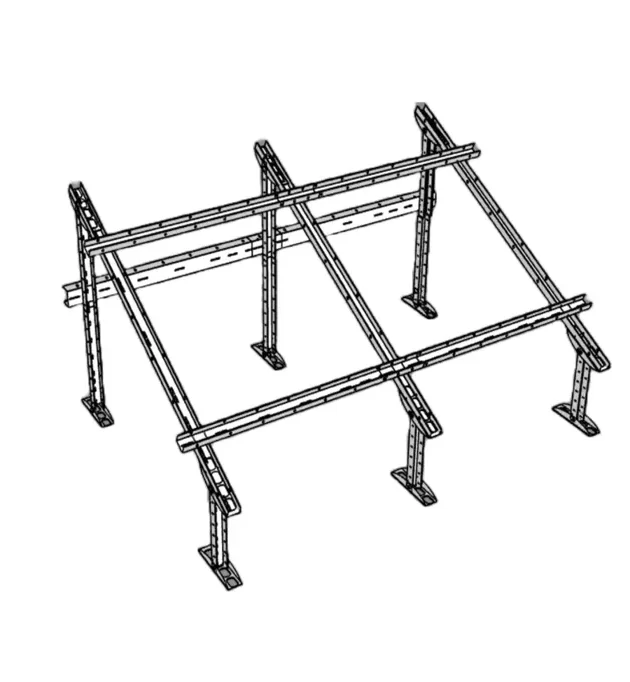 Support montage facile Audace Solaire Galvanisé Extensible Sol et Toit 2 panneaux