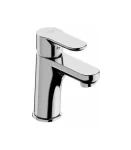 mitigeur lavabo-bec court chrome nf avec vidange a tirette