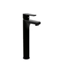 mitigeur lavabo haut noir nf avec vidange clic clac