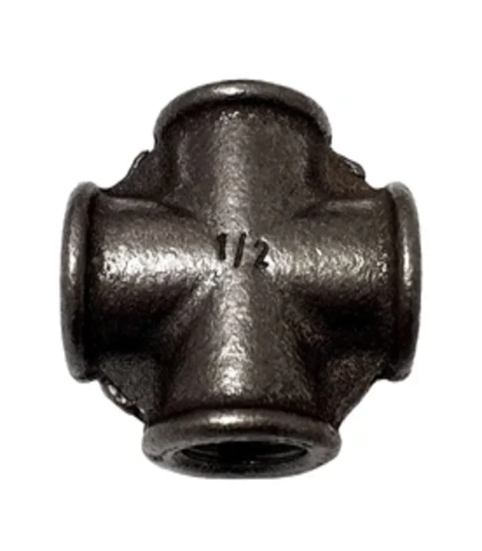 raccord-fonte-noire-4-voies-croix-fem-filetage